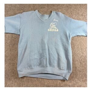 VINTAGE 60s University Of Wisconsin Sweatshirt Unisex M Blue Crewneck College